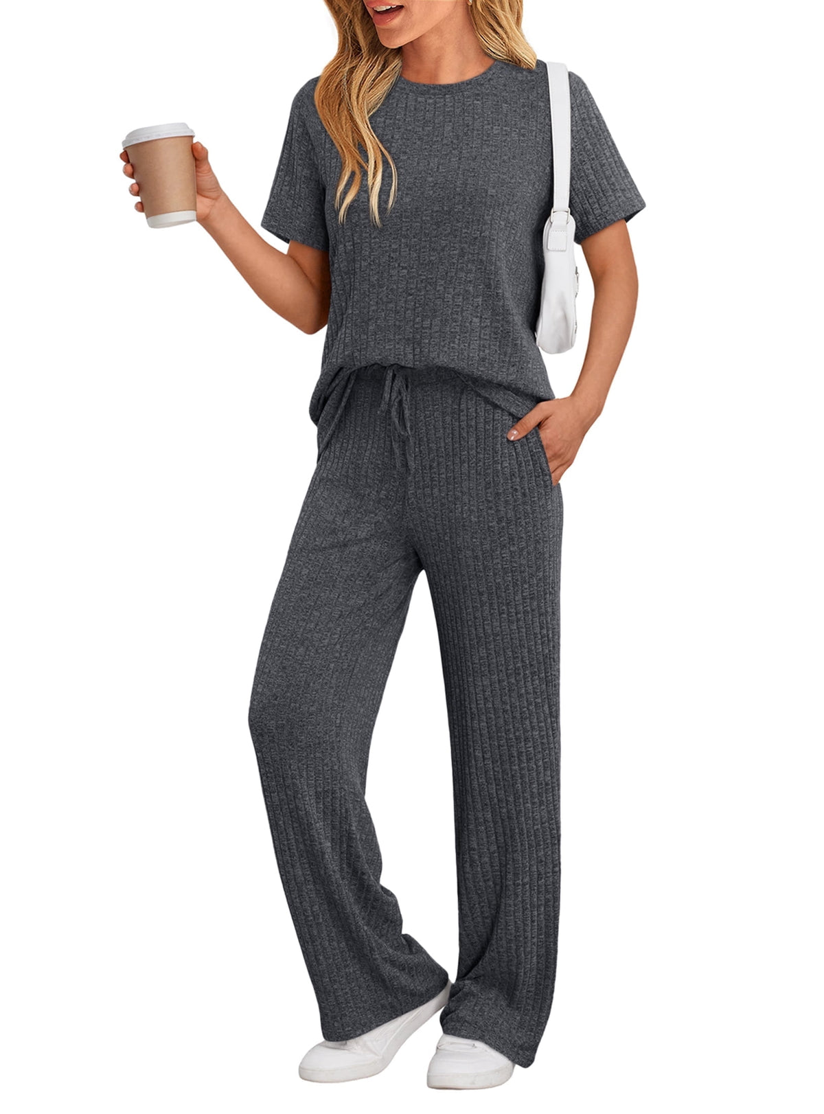 CloudSoft Ribbed Loungewear Set