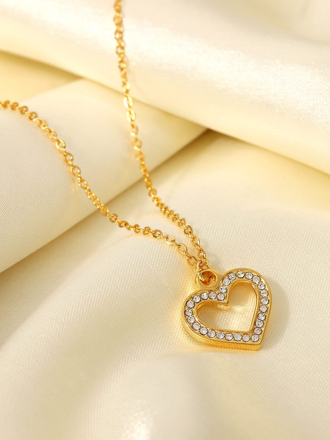Sweetheart Crystal Pendant Necklace