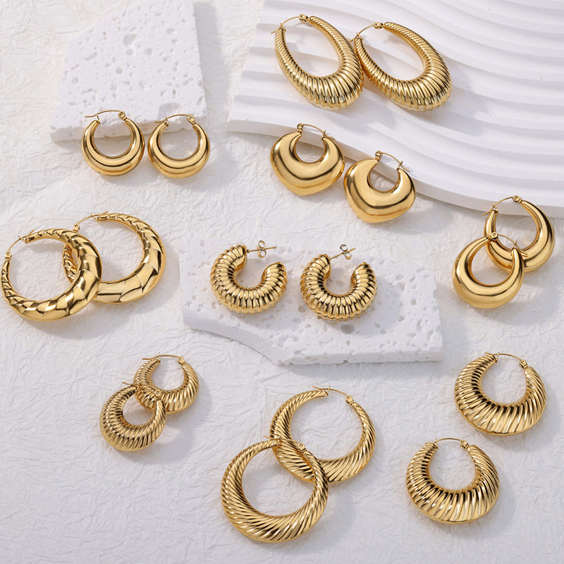 Bold Babe Chunky Hoop Set