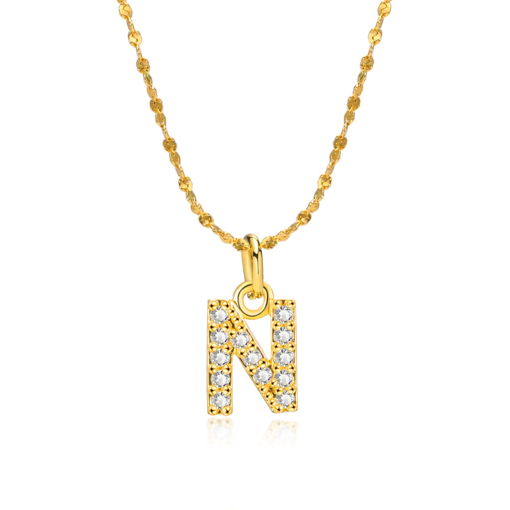Initial Glow Letter Necklace