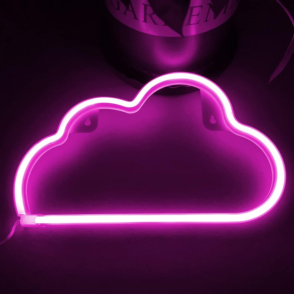 Dreamy Pink Cloud Neon Light