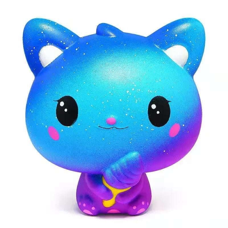 Galaxy Glow Mochi Cat