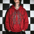 Spider Punk Zip-Up Hoodie
